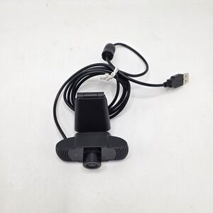USB Webcam Black Adjustable Clip Mount Built-in Mic Home‎ Office WFH Tech